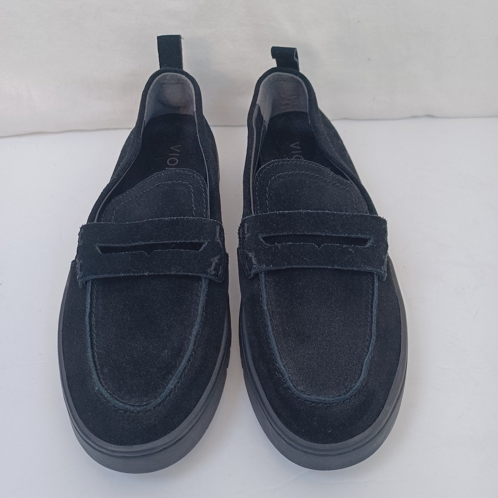 Vionic Uptown Black Suede Loafer Slip On Shoes Women Size 6 - Picture 3 of 14